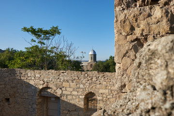 Fototapeta na wymiar Genoese fortress - medieval fortifications in the city of Feodosia