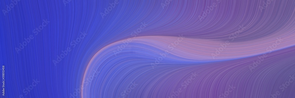 Poster flowing header design with slate blue, pastel purple and dark slate blue colors. dynamic curved lines with fluid flowing waves and curves