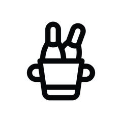 love and romance dinner related to valentine day vector in lineal style