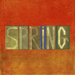 Textured background image with the word "Spring"
