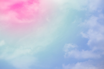 cloud background with a pastel colour