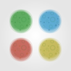 Fototapeta premium abstract bacterial viruses logo vector illustration design