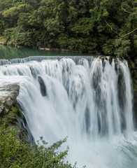 Fototapeta na wymiar Taiwan Taipei Shifen Waterfall Landscape Photography