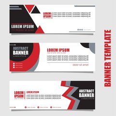 set 3 of abstract web banner templates. Modern design. Vector design inspiration.