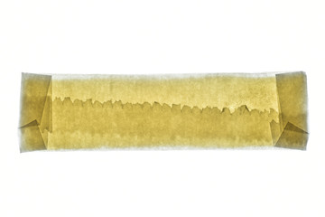 Wrapped chewing gum isolated on white background with clipping path