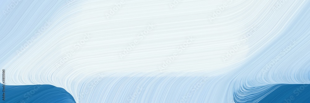 Poster modern designed horizontal banner with lavender, teal blue and light blue colors. dynamic curved lin