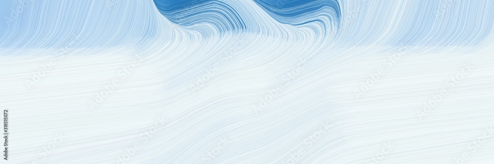 Poster dynamic horizontal header with lavender, steel blue and sky blue colors. dynamic curved lines with fluid flowing waves and curves