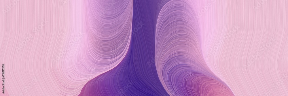 Poster surreal designed horizontal header with thistle, dark slate blue and pastel purple colors. dynamic c