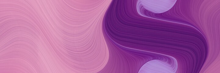 colorful banner with pastel violet, very dark magenta and purple colors. dynamic curved lines with fluid flowing waves and curves