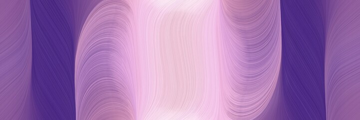 moving horizontal header with dark slate blue, plum and pastel pink colors. dynamic curved lines with fluid flowing waves and curves