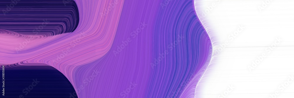 Aufkleber moving banner design with moderate violet, midnight blue and lavender colors. dynamic curved lines w