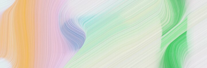 modern designed horizontal header with light gray, medium sea green and dark sea green colors. dynamic curved lines with fluid flowing waves and curves