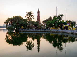 Tran Quoc Pagoda, West Lake, Hanoi, Vietnam