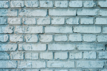 Stone wall carving old blue brick pattern. Background
