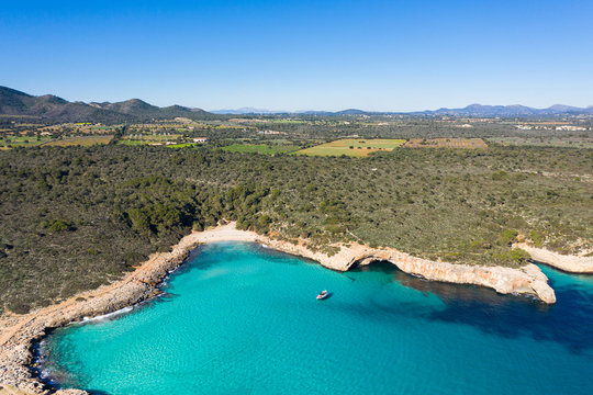 The Cala Varques lagoon in Mallorca