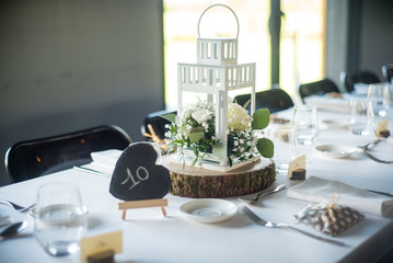 Décoration de table de mariage