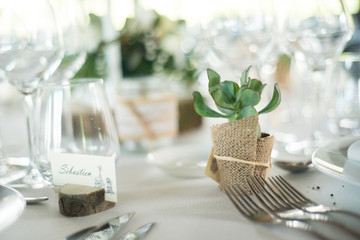 Décoration de table de mariage