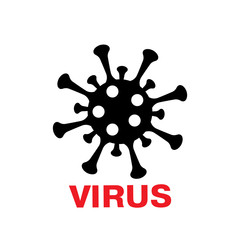 virus icon vector illustration isolated on white background
