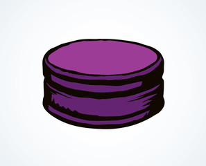 Iron bottle cap. Vector drawing