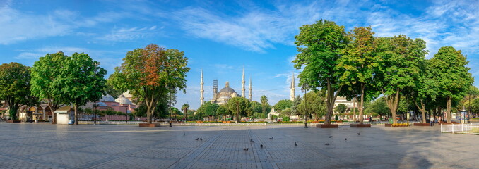 Sultan Ahmed Park in Istanbul, Turkey