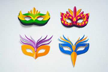 Carnival mask on white background 