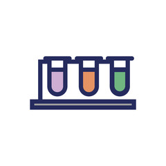 medical tubes test laboratory icon
