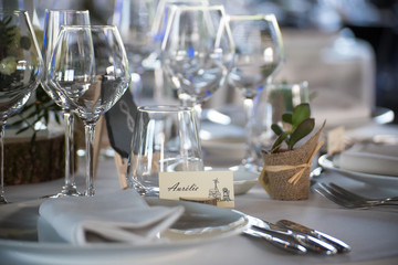 Décoration de table de mariage