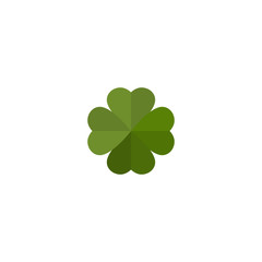 Clover leaf icon silhouette simple design