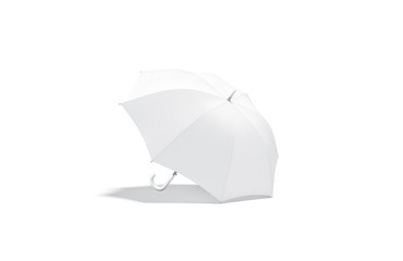 Blank white open umbrella mock up lying, side view © Alexandr Bognat