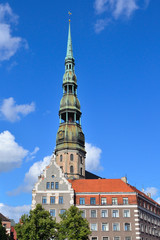 Beautiful architecture of Riga