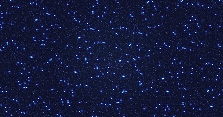 Fototapeta premium Blue glitter dust background for festival, party, event. Gold glamur texture Loop animation.