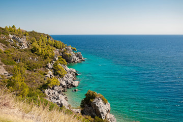 Amazing seaside view at Chalkidiki Kassandra, Greece