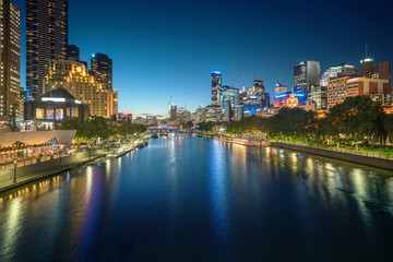 Fototapeta na wymiar sunset, Yarra River, Melbourne, Victoria, Australia