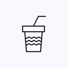 Cup icon isolated on white background