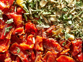spices for cooking on a wooden table