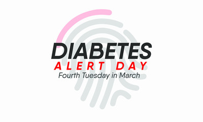 Vector illustration on the theme of American Diabetes Alert day observed on fourth Tuesday in March.