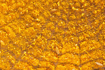 spices for cooking on a wooden table