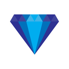 Diamond icon. Brilliant or crystal sign with flat and solid color. Vector illustration.