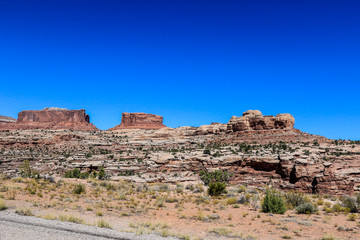 Mountaitns and Red Stones of the Canyonlands National Park, USA