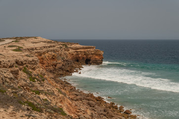 Pristine beaches and the rugged coastline of Yorke Peninsula, located west of Adelaide in South...