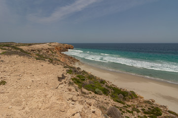 Pristine beaches and the rugged coastline of Yorke Peninsula, located west of Adelaide in South Australia