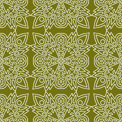 Art deco seamless pattern. Ornamental textile design.
