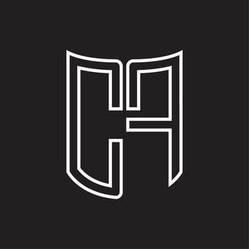 recommend clip art: CF Logo monogram with ribbon style outline design template