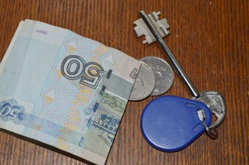 key and money