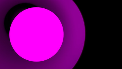 Obraz premium Close-up of a lamp with lilac light on a black background.