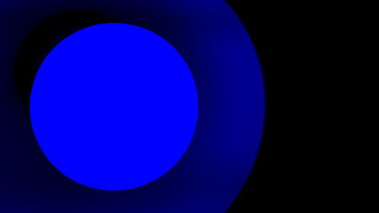 Close-up of a lamp with blue light on a black background.