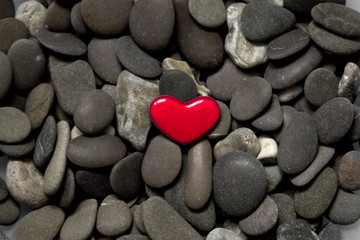 Obraz premium heart on the background of stone