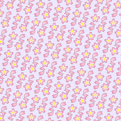 桜シームレスパターン-2