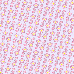 桜シームレスパターン-2