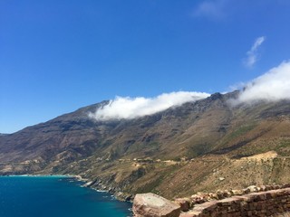 cape town mountain and clouds